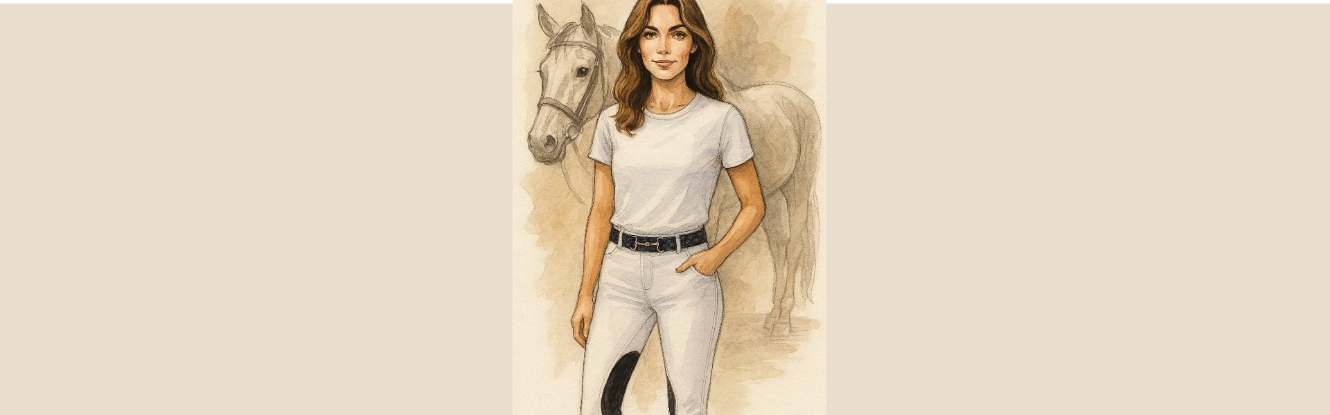 Ceinture élastique pour mors de filet - Royal Equestrian
