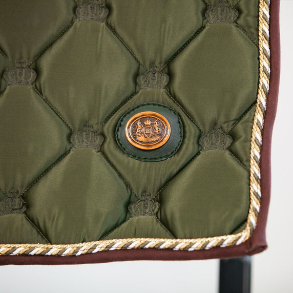 Royal Equestrian Czaprak pod siodło ujeżdżeniowe Olive Gold Full