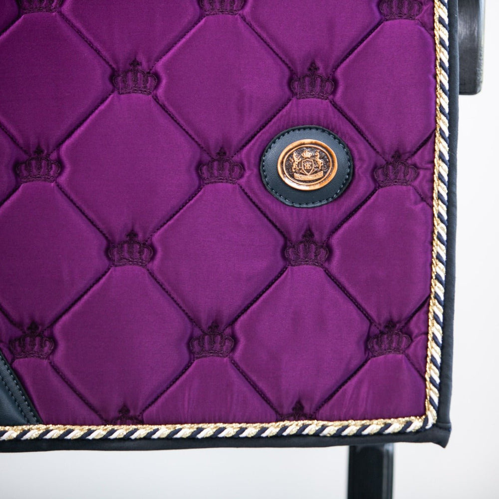 Tapis de selle de dressage Royal Equestrian Purple Navy Full
