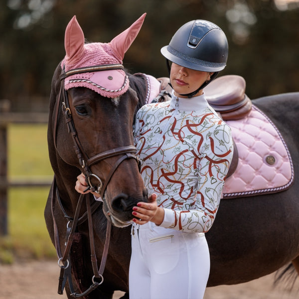 Royal Equestrian Knee Breeches Compression Cecile White