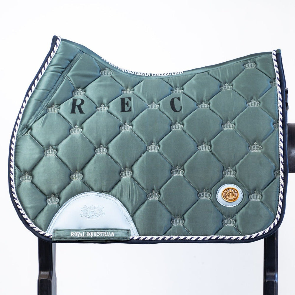 Tapis de selle Royal Equestrian Jump Saddle Pad Marine Blue Full