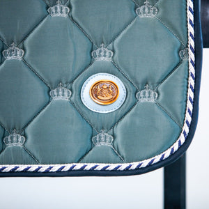 Royal Equestrian Jump Saddle Pad blu marino completo