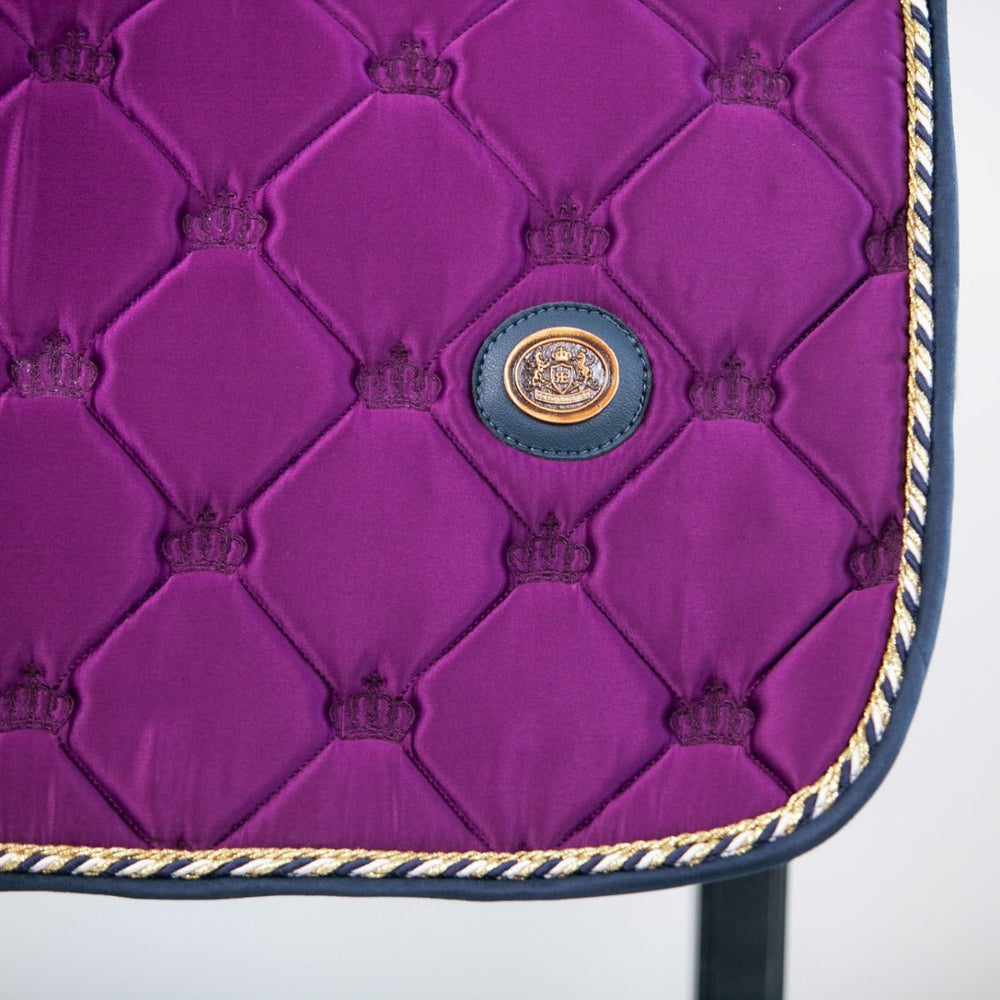 Tapis de selle Royal Equestrian Jump Saddle Pad Purple Navy Full
