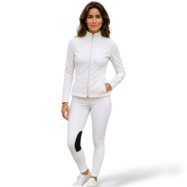 Collant d'équitation Royal Equestrian Knee Grip White