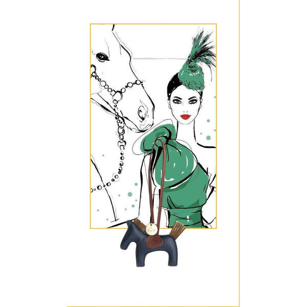 Zawieszka Royal Equestrian granatowy Horse Charm
