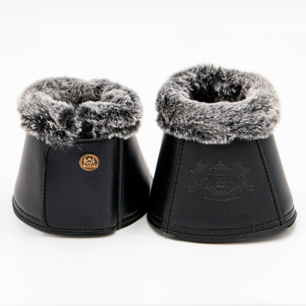 Royal Equestrian Premium Bell Boots Black Silver