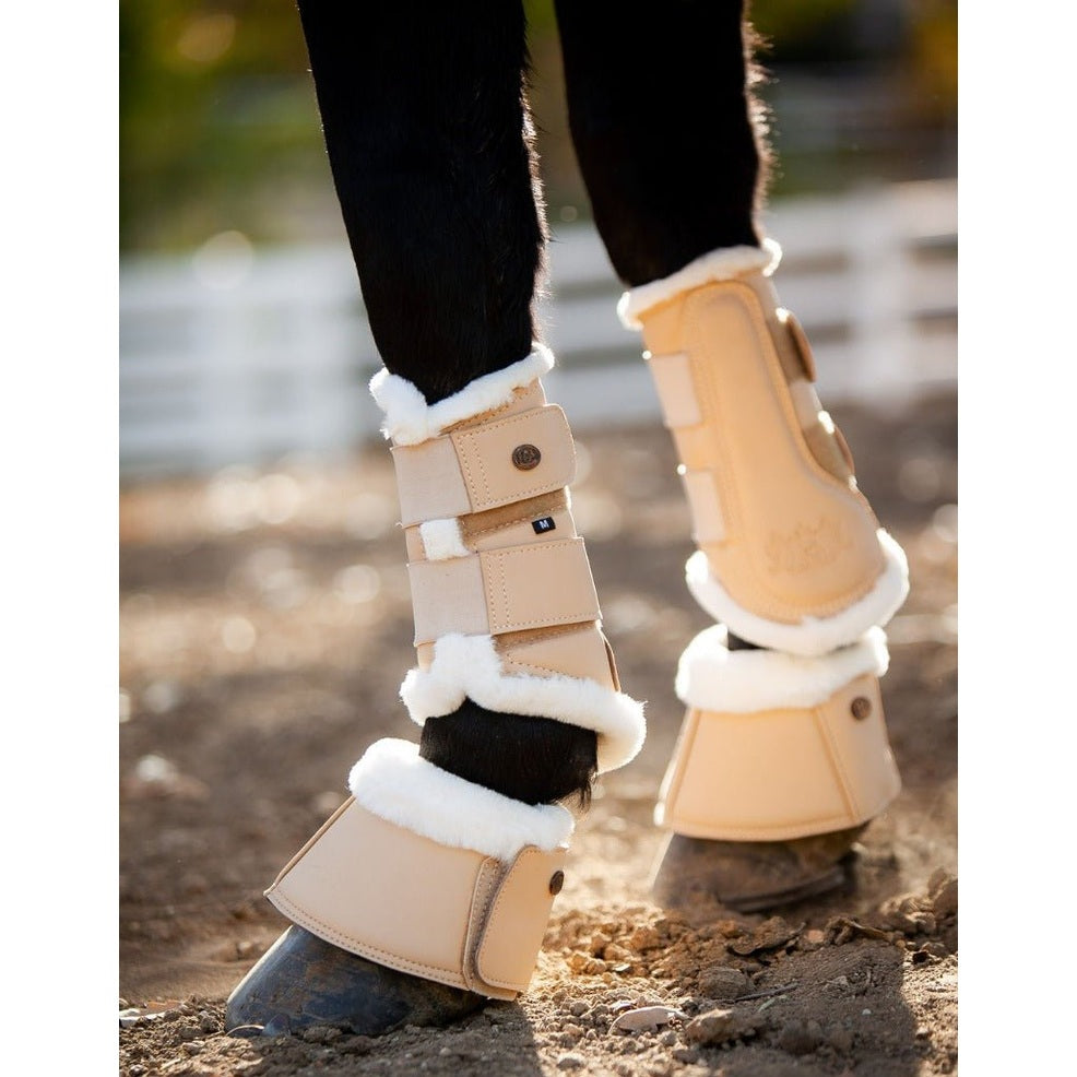 Royal Equestrian Premium Bell Boots Champagne