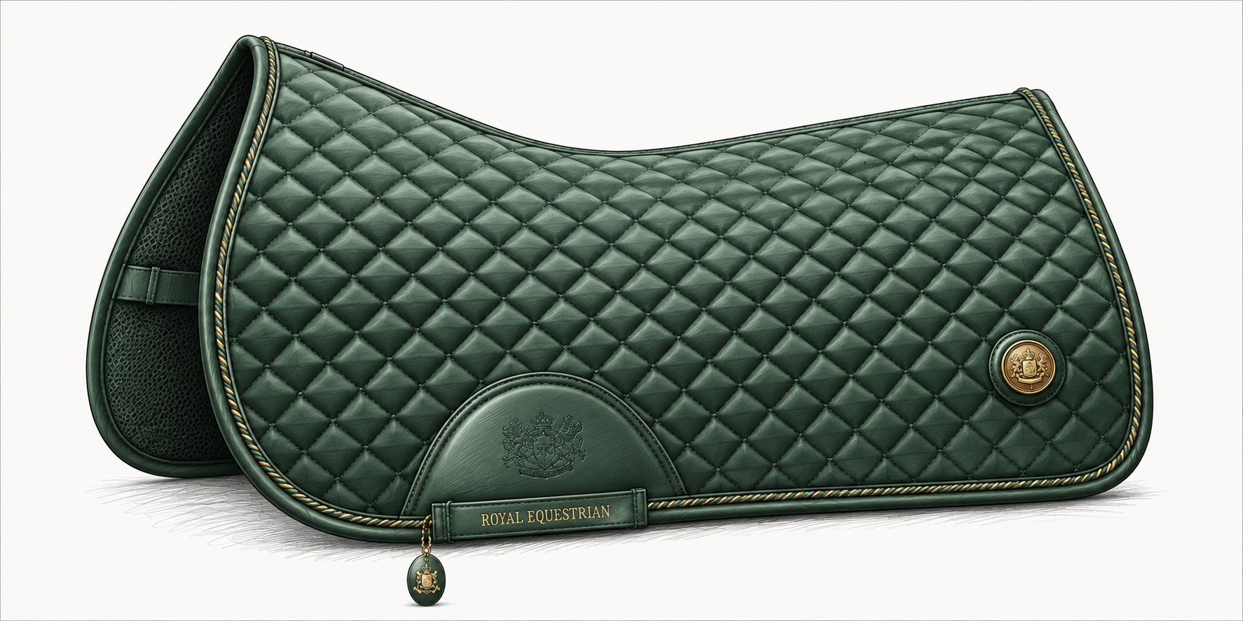 Tapis de selle de polo avec maille respirante et doublure à séchage rapide