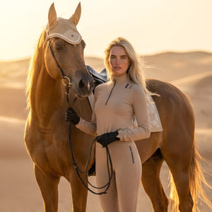 Royal Equestrian dressurunderlag i farven Sahara Sandstone Beige