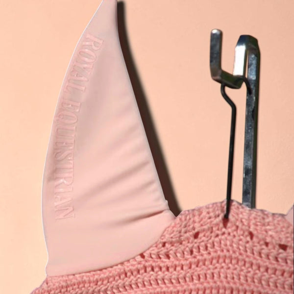 Mademoiselle Pink Signature Ear Bonnet with Pearl Accents