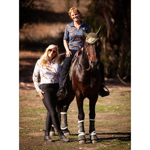 Royal Equestrian Basislaag Cavallo Le Pouvoir Sport Uv Bescherming Ruitertop Wit