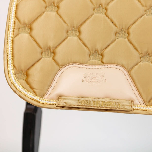 Royal Equestrian Dressage Saddle Pad Crystal Champagne