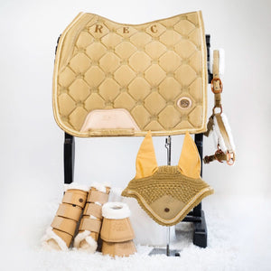 Royal Equestrian Dressage Saddle Pad Crystal Champagne