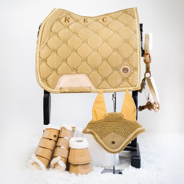 Royal Equestrian Dressage Saddle Pad Crystal Champagne