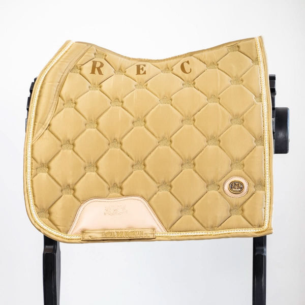 Royal Equestrian Dressage Saddle Pad Crystal Champagne