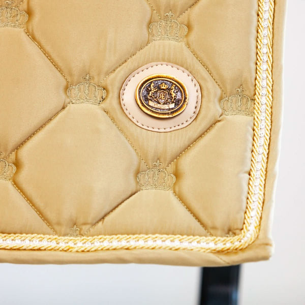 Royal Equestrian Dressage Saddle Pad Crystal Champagne