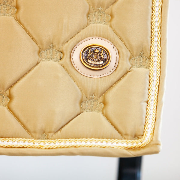 Royal Equestrian Dressurschabracke Kristall Champagner Voll