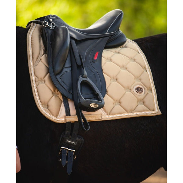 Royal Equestrian Dressurschabracke Kristall Champagner Voll