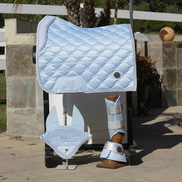 Royal Equestrian Dressage Saddle Pad Ice Blue