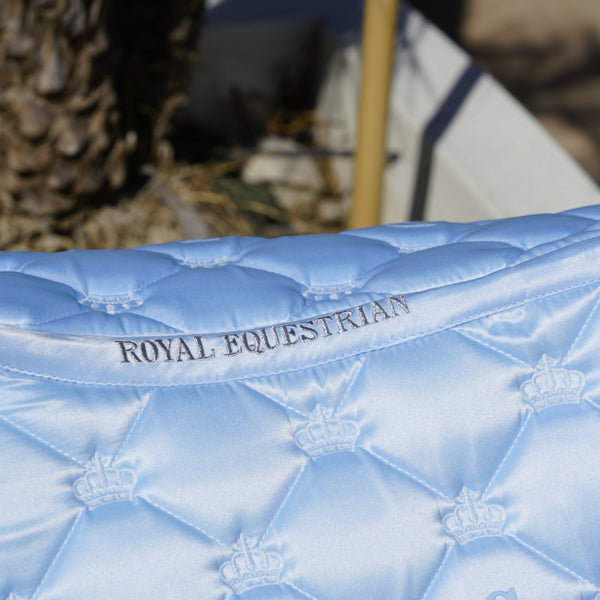 Royal Equestrian Dressage Saddle Pad Ice Blue