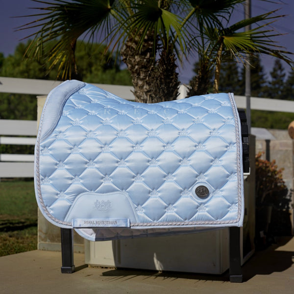 Royal Equestrian Dressage Saddle Pad Ice Blue