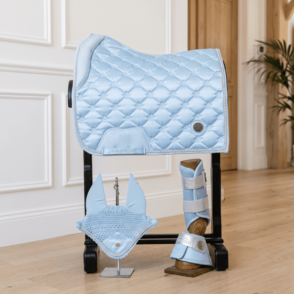 Royal Equestrian Dressage Saddle Pad Ice Blue