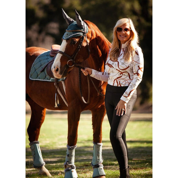 Royal Equestrian Dressur Schabracke Marine Blau Voll