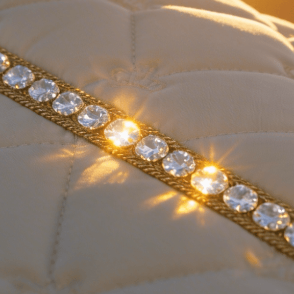 Royal Equestrian dressuurzadeldek Sahara zandsteen beige