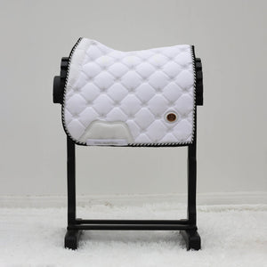 Royal Equestrian Dressurschabracke Weiß Silber Voll