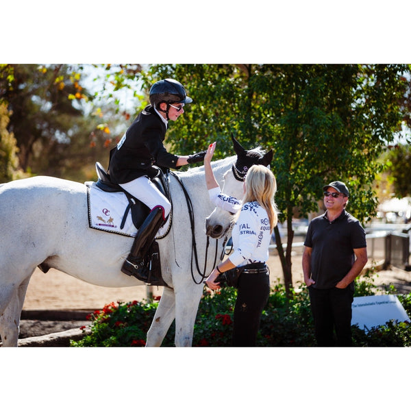 Maglia intima funzionale Royal Equestrian Sport, stampa bianca