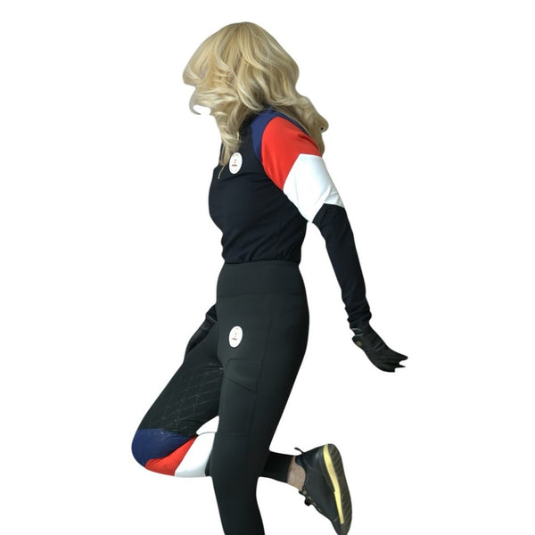 Royal Equestrian Heritage Team Knee Grip Riding Tights Black
