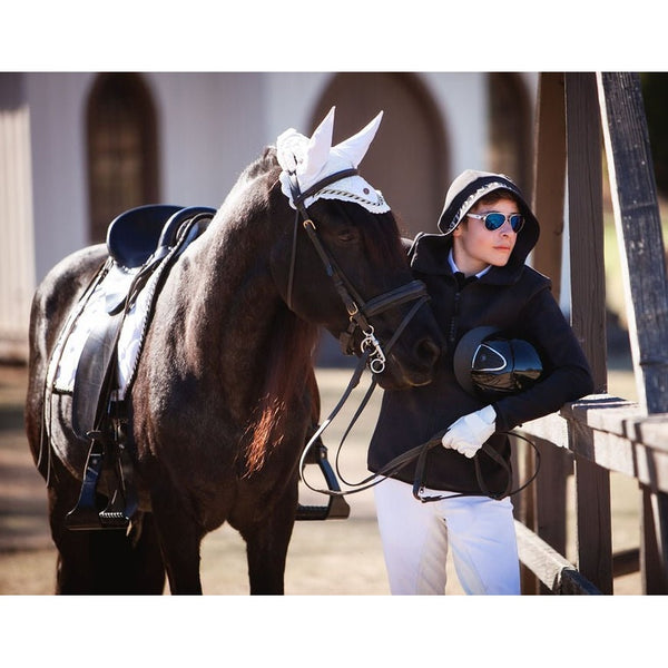 Royal Equestrian Hooded Riding Jacket Santino Black