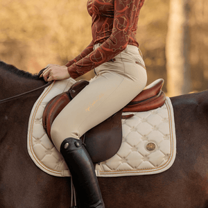 Royal Equestrian Jump Saddle Pad Crystal Champagne