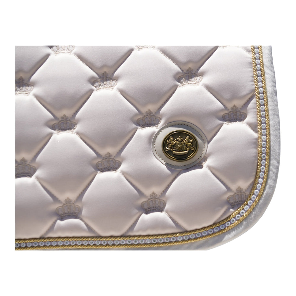 Royal Equestrian Jump Saddle Pad Crystal Champagne Full