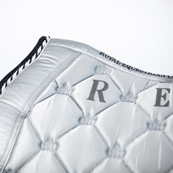 Royal Equestrian Jump Saddle Pad Silver Frost