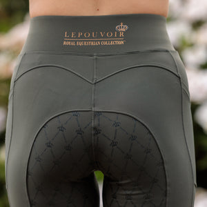 Royal Equestrian Lepouvoir Crystal Pro Riding Full Grip Tights