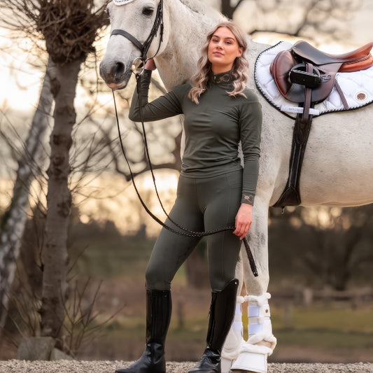 Royal Equestrian Lepouvoir Crystal Pro Riding Knee Tights