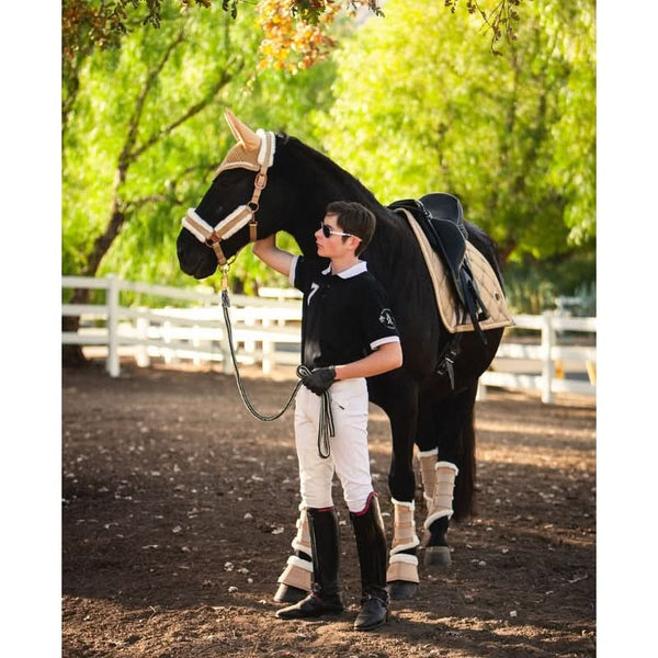 Royal Equestrian Lined Brushing Boots Champagne