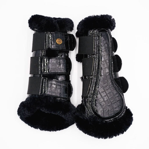 Royal Equestrian foret børstestøvler Croco Black