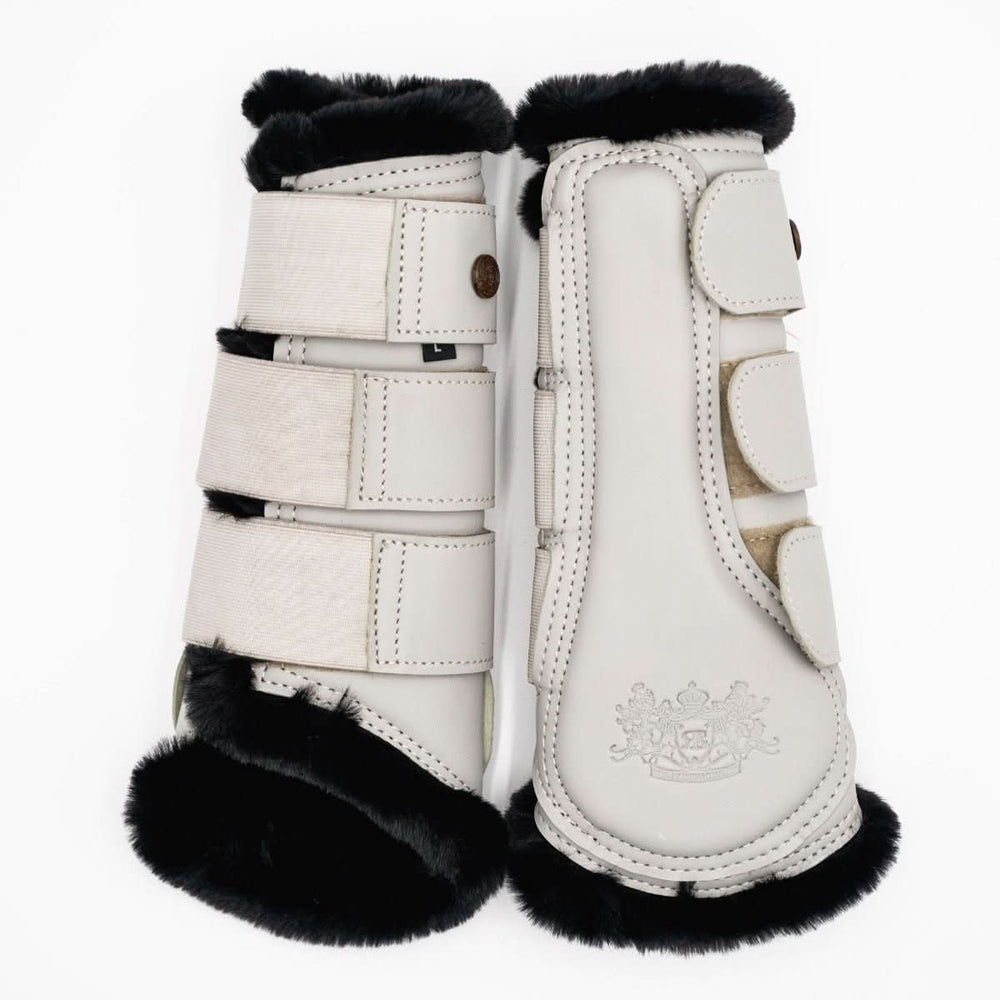 Royal Equestrian Lined Brushing Boots Grå Svart