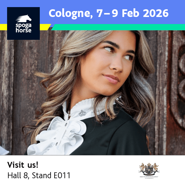 Royal Equestrian Long Sleeve Competition Brenda Shirt With White Ruffle