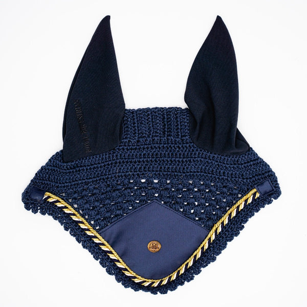 Royal Equestrian Premium Nauszniki granatowy Blue Full