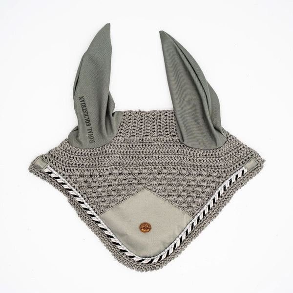 Royal Equestrian Premium Ear Bonnet argento completo