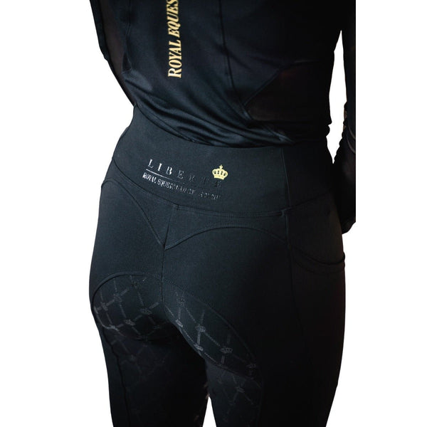 Royal Equestrian Full Grip Reithosen Schwarz