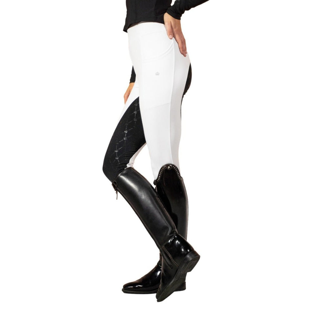 Royal Equestrian Full Grip Reithosen Weiß