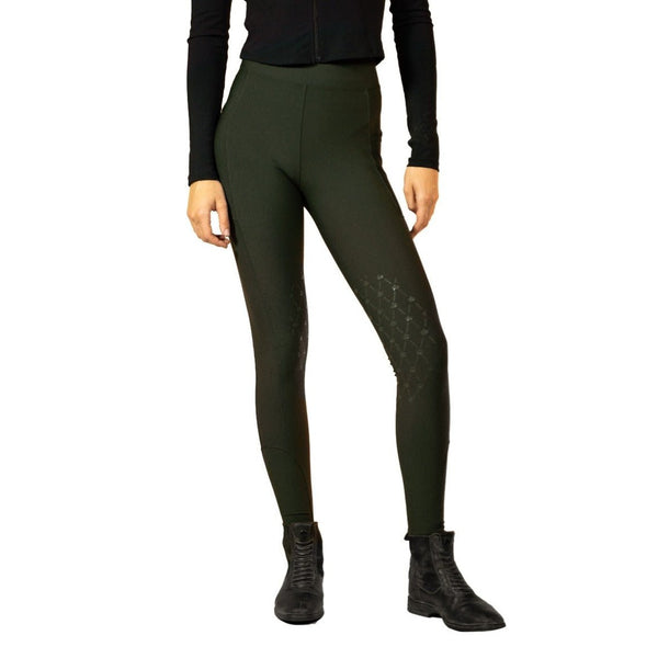 Royal Equestrian Knee Grip Riding Tights Olive