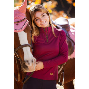 Royal Equestrian Liberte Base Layer Burgundy