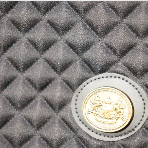 Royal Equestrian Saddle Pad Dressage Pro Cooling Mesh Black Gold