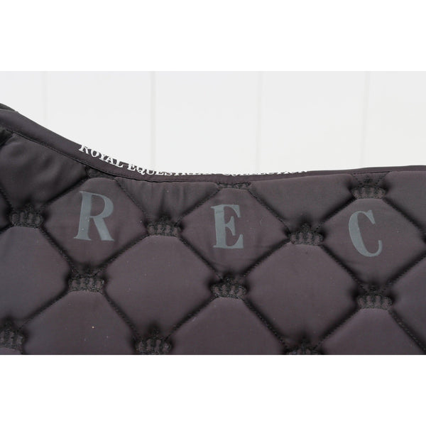 Royal Equestrian Jump Schabracke Schwarz Gold Voll