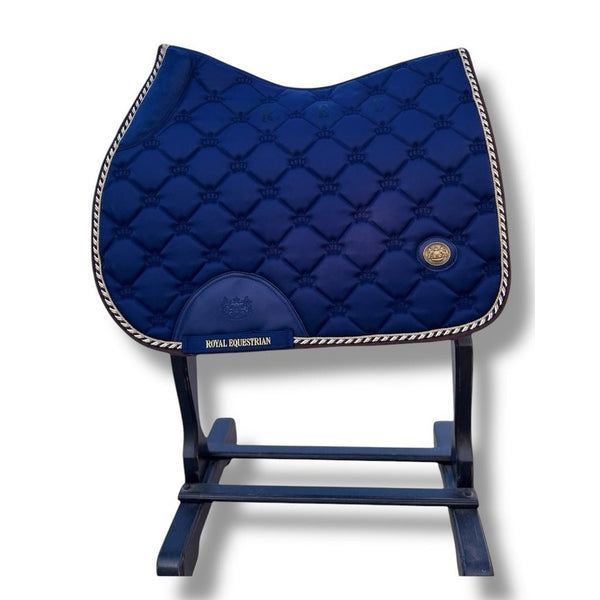 Royal Equestrian Jump Saddle Pad Royal Blue Full